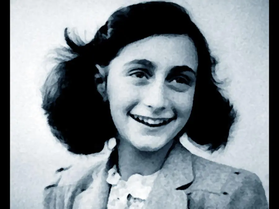 Anche in Germania adesivi con Anna Frank