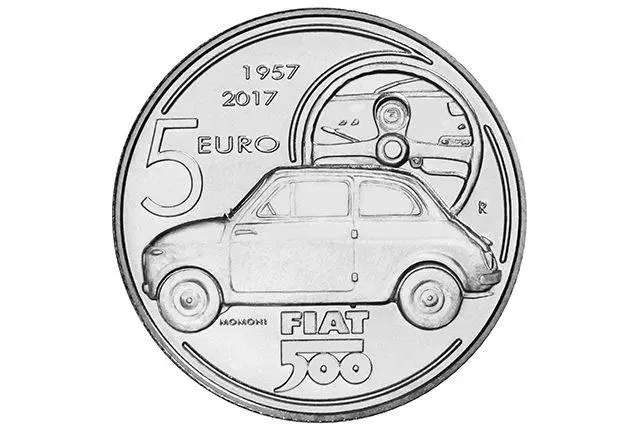 Una moneta da 5 euro per festeggiare i 60 anni della Fiat 500