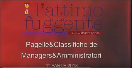 Le pagelle & classifiche dei Managers & Amministratori 2018 Prima parte