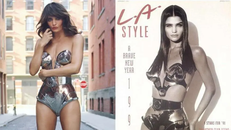 Helena Christensen, adesso come nel 1991: guarda lʼex top model con lo stesso bikini in metallo