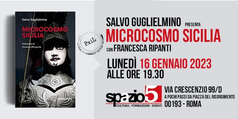 Roma, allo Spazio 5 si terrà la presentazione del libro “Microcosmo Sicilia”