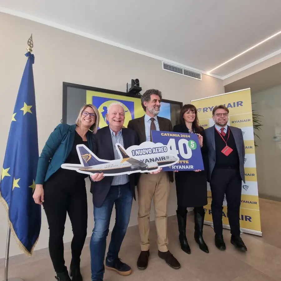 Aeroporto di Catania, Ryanair annuncia operativo record per l’estate