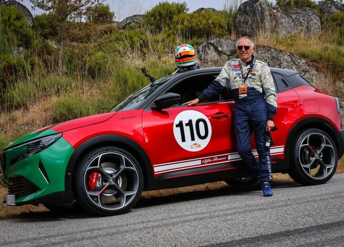 Carlos Tavares al volante dell’Alfa Romeo Junior 280 Veloce al Caramulo Motorfestival